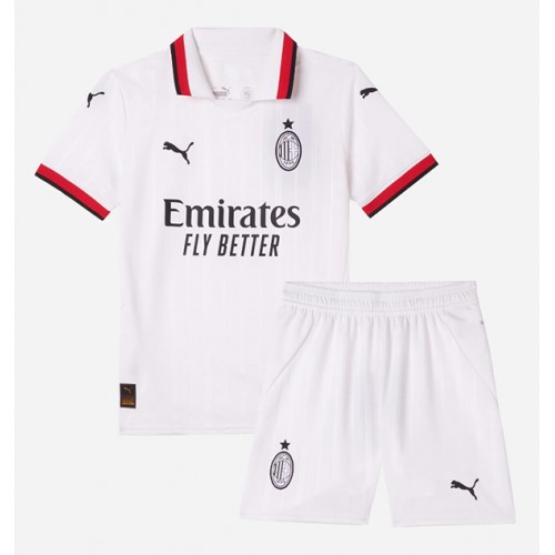 Dětský fotbalový dres AC Milan 2024-25 Venkovní Krátký Rukáv (+ trenýrky)